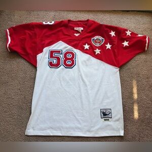 mitchell & ness 1995 pro bowl jersey derrick thomas 58 2xl kansas city chiefs